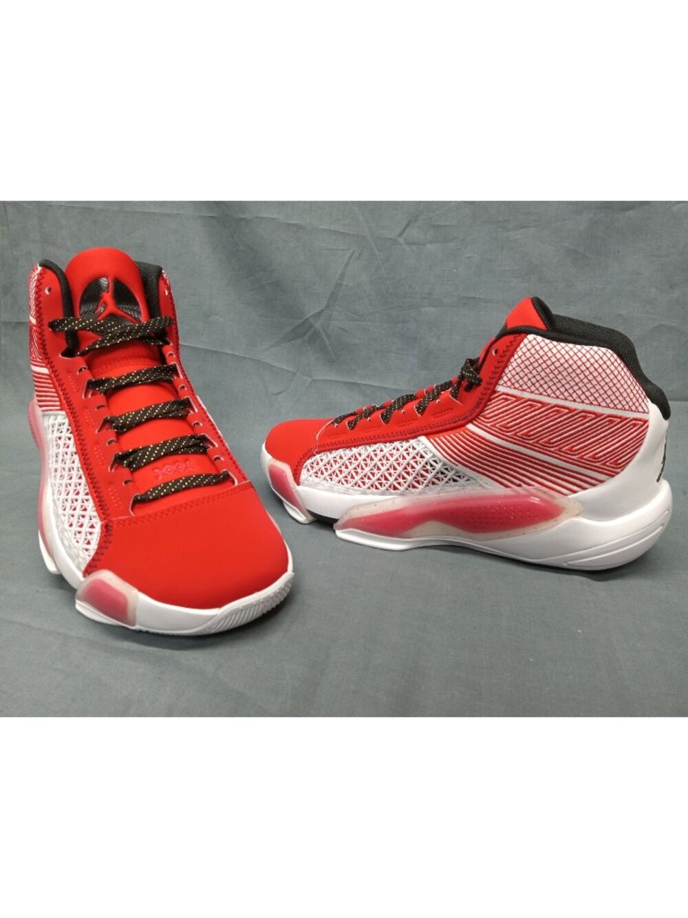 Nike Air Jordan XXXVIII (GS) White Black University Red Boys Size 6.5 NEW IN BOX